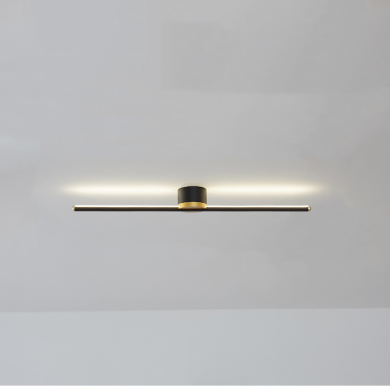 Erix Plafonnier Linéaire Moderne Blanc/Noir. Salon - Neutralighting