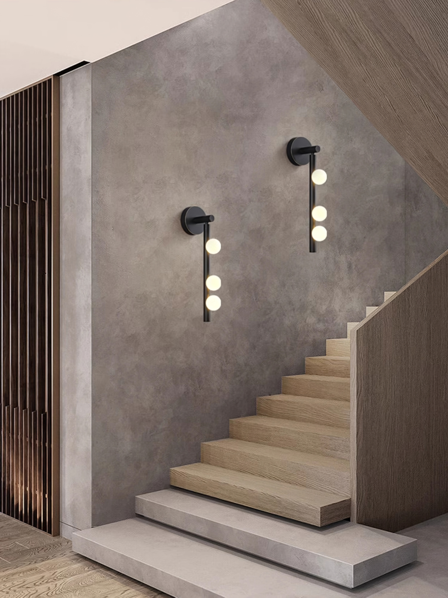 Pamela Tube Plug-in Brass Glass Wall Lamp - Neutralighting