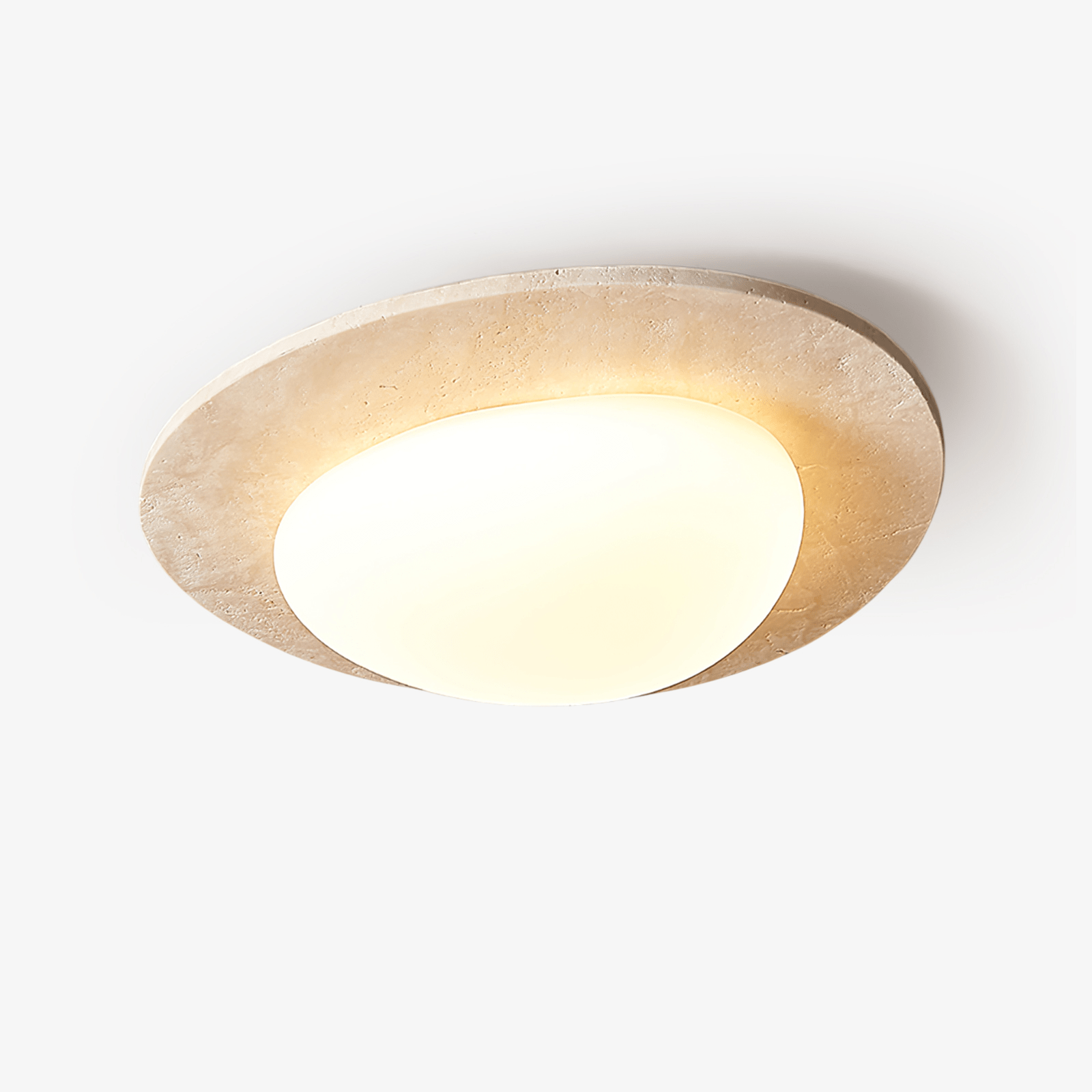 Orlaeisra Plafonnier Circulaire en Travertin - Neutralighting