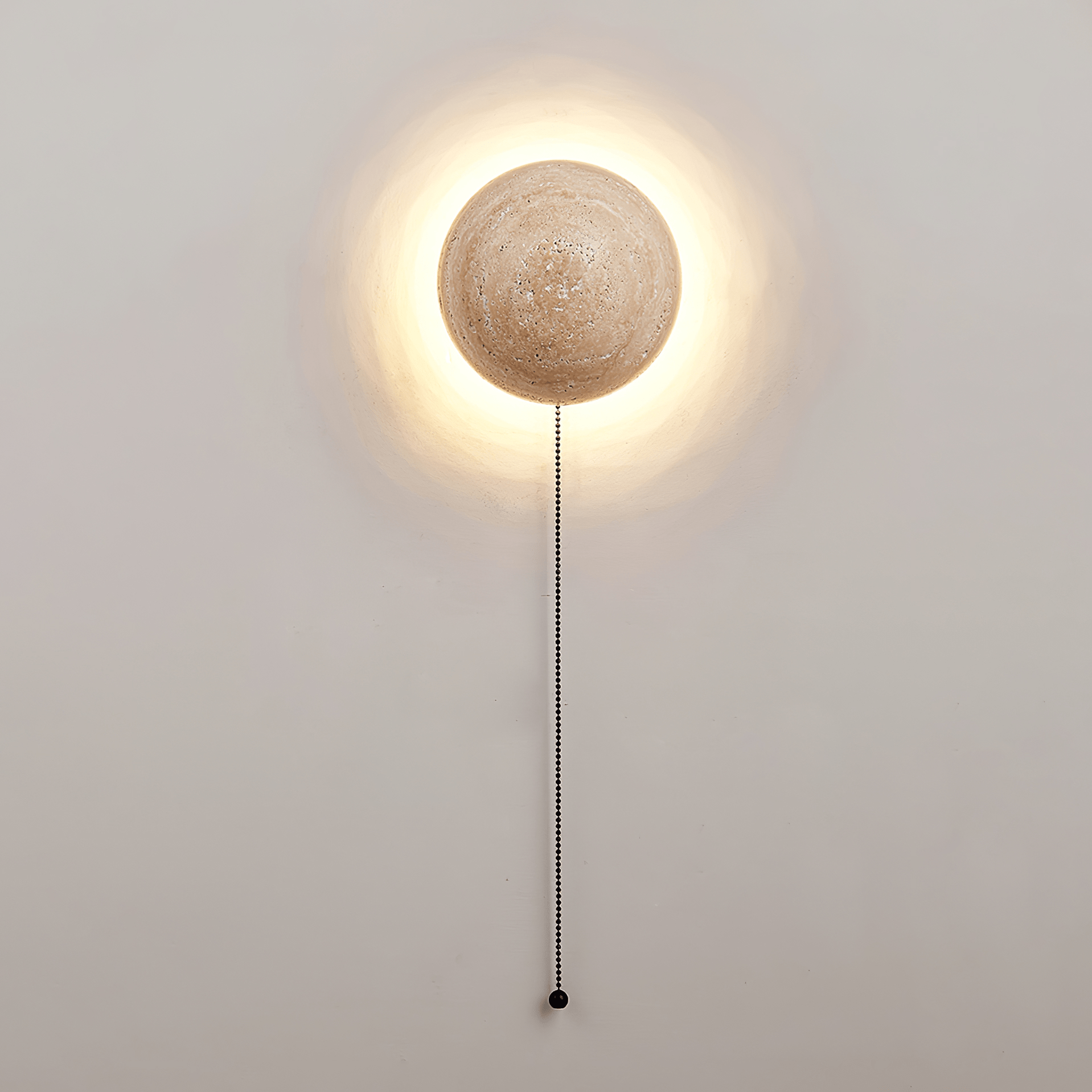 Nyvarion Applique Murale Minimaliste en Travertin - Neutralighting