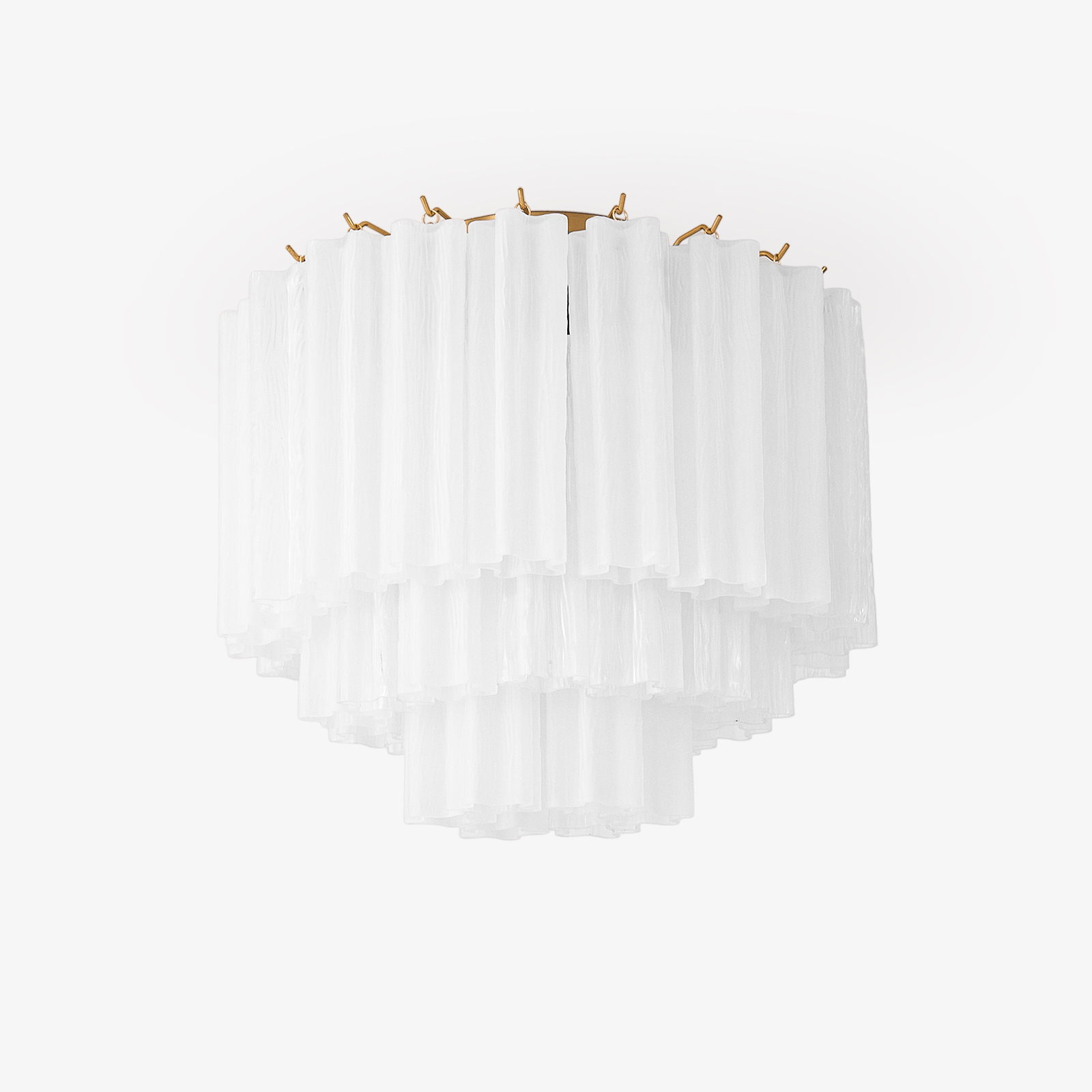 Aurora Ceiling Lamp White Murano Glass Layered Elegant Modern - Letslighting