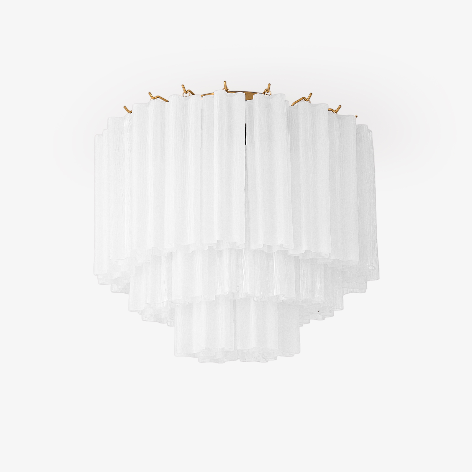 Aurora Ceiling Lamp White Murano Glass Layered Elegant Modern - Letslighting
