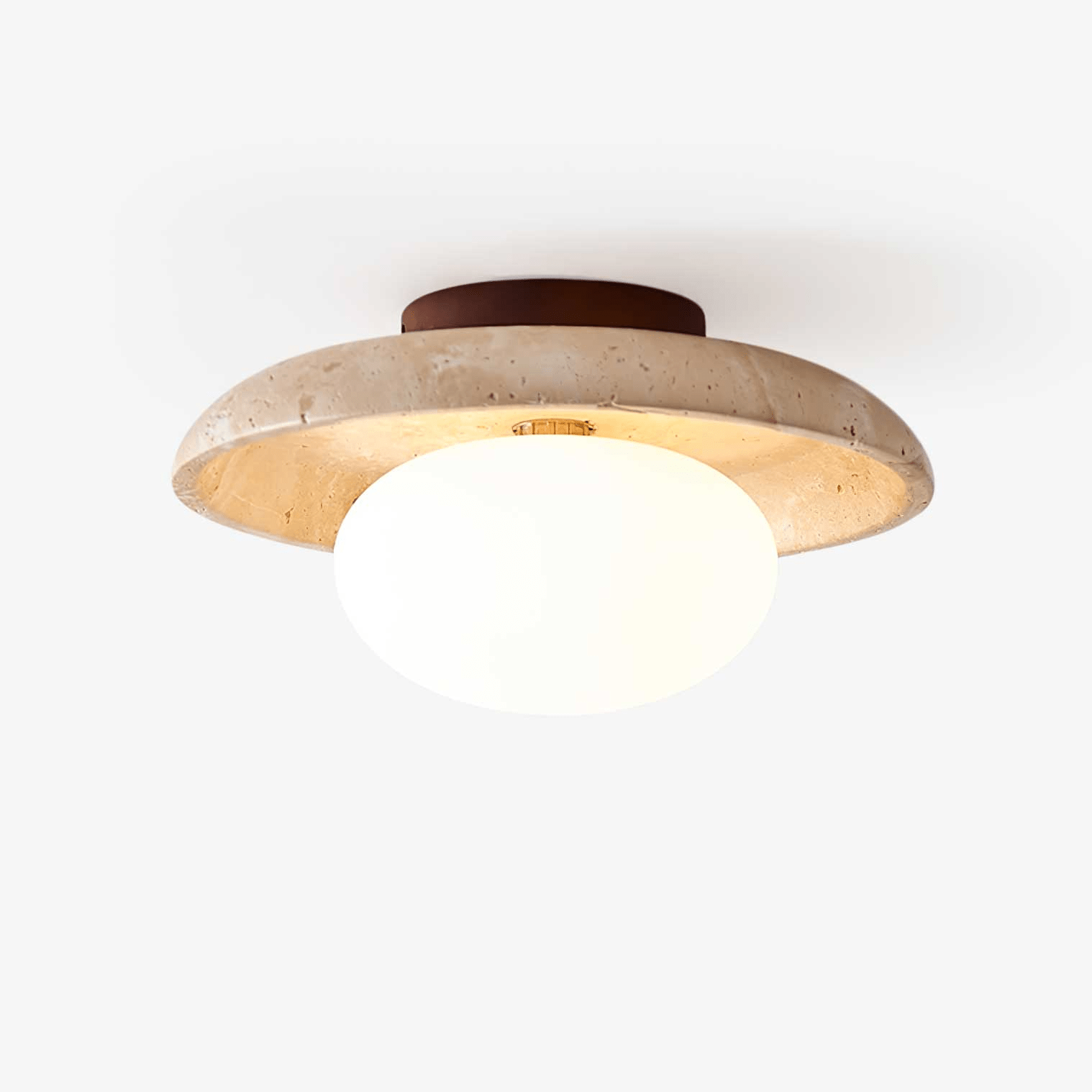 Cataliel Lampe Plafonnier Minimaliste en Travertin - Neutralighting