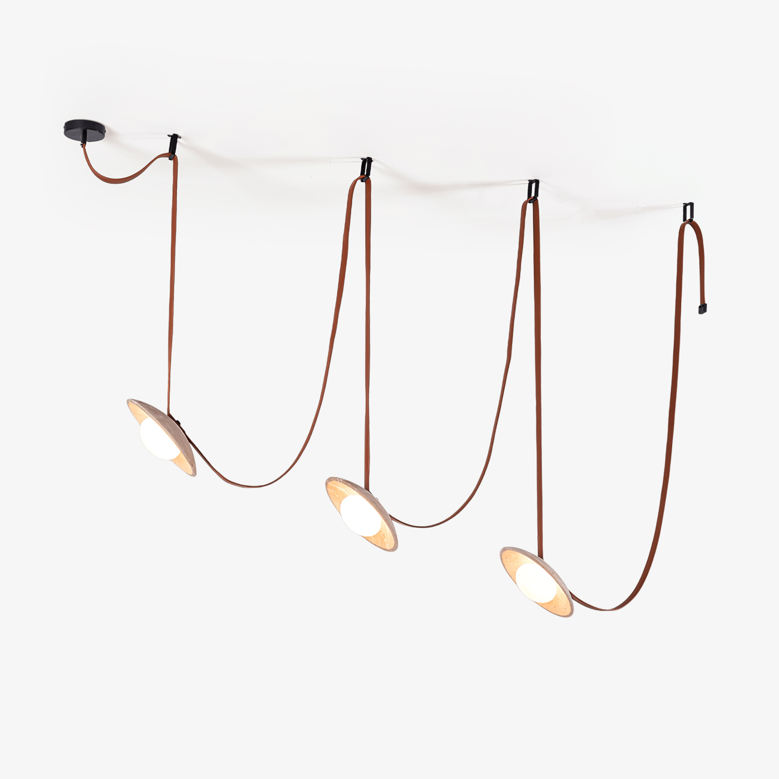 Ulsoryra Organique Travertin Pendentif Lumière Grappe - Neutralighting