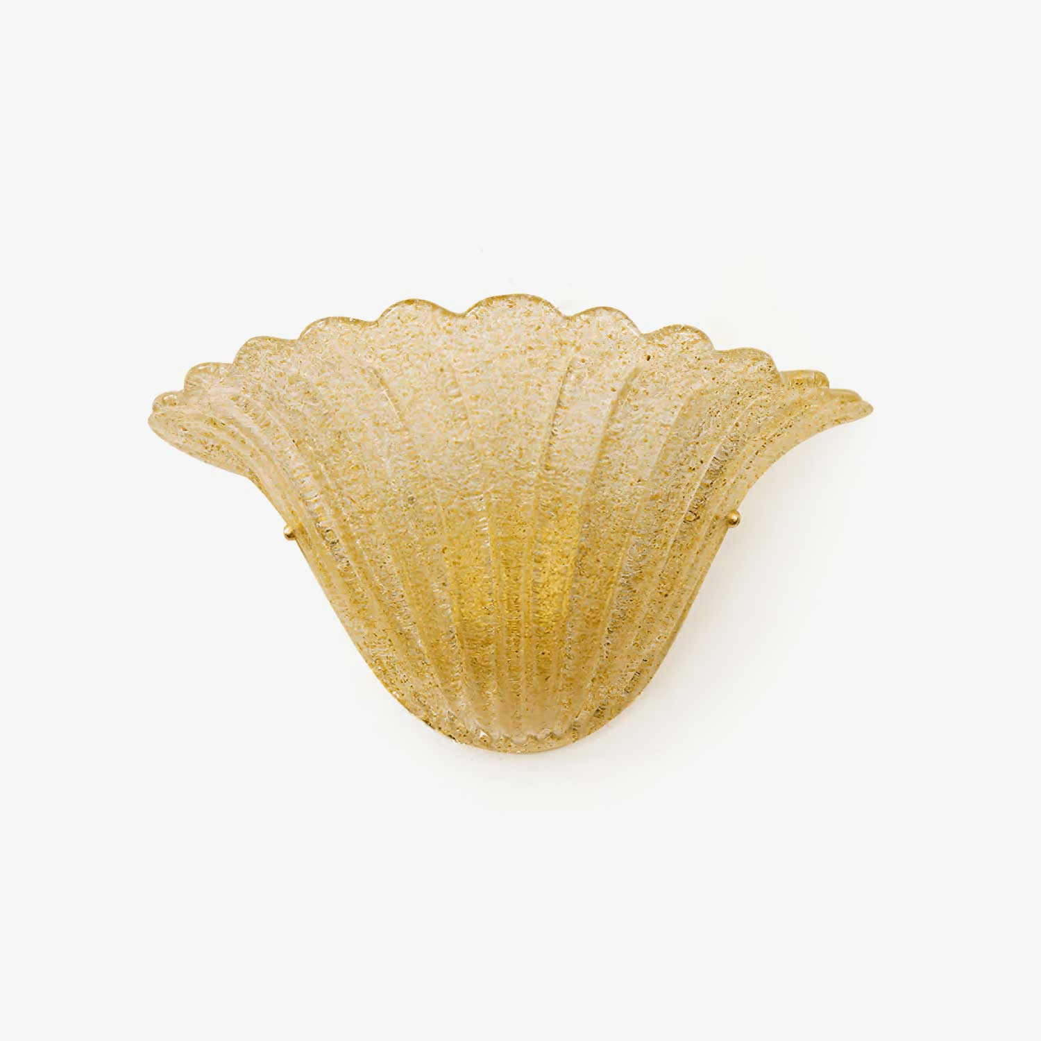 Aurora Wall Lamp Scallop Edge Textured Glass Elegant - Letslighting