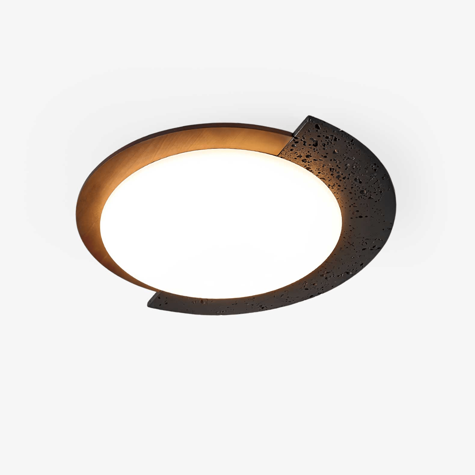 Ulvinor Asymétrique Travertin Plafonnier - Neutralighting