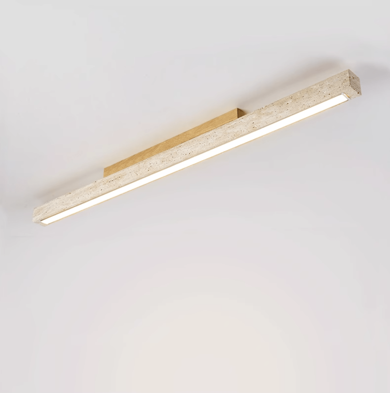 Orvenarae Lumière Linéaire en Travertin Minimaliste - Neutralighting