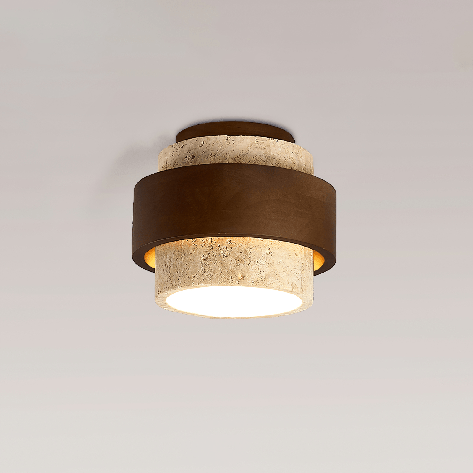 Eltalor Plafonnier Anneau Superposé en Travertin - Neutralighting