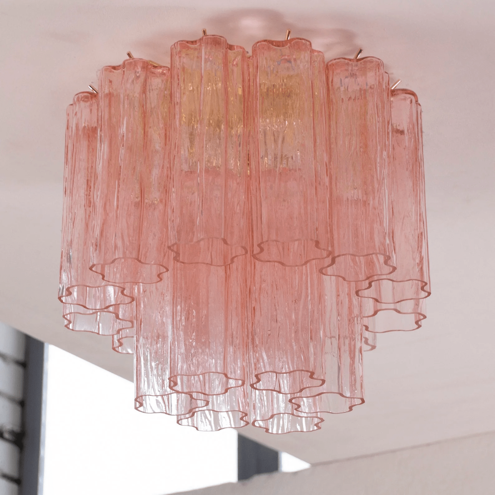Aurora Plafonnier Style Cascade Rose - Neutralighting