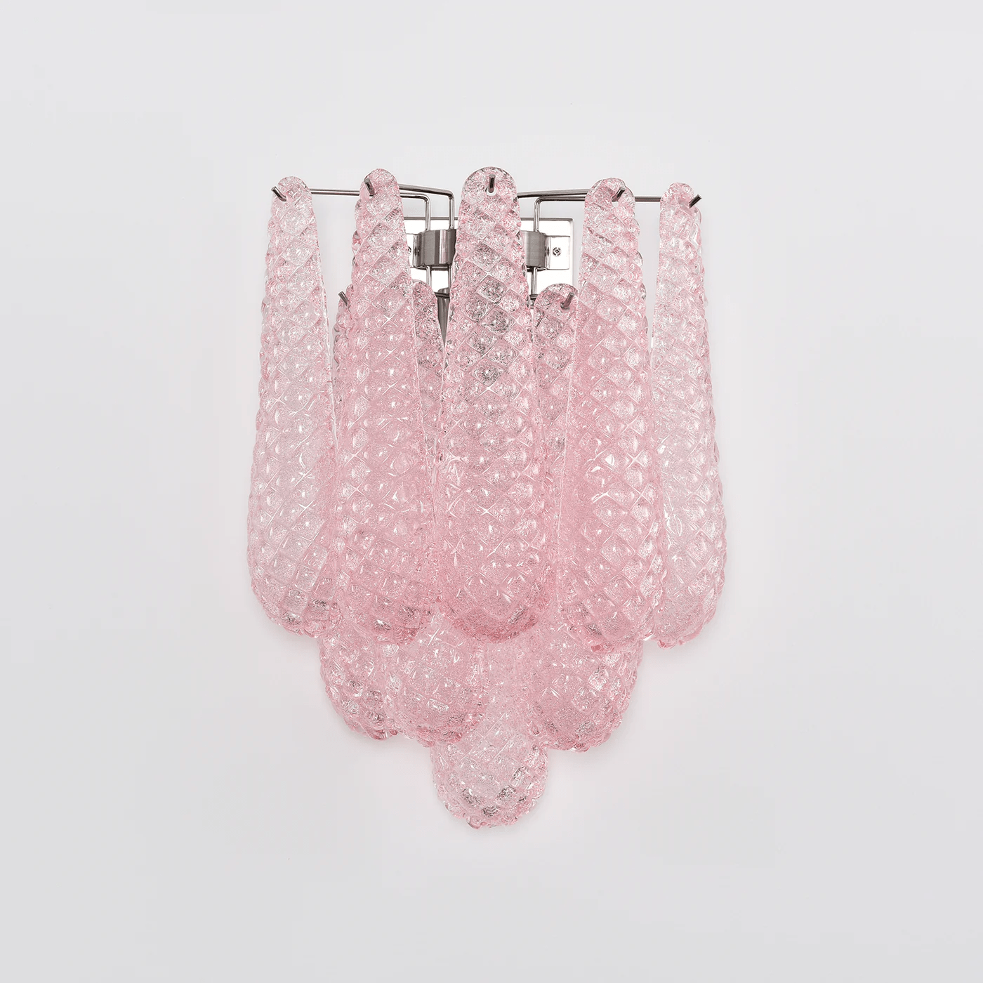 Aurora Wall Lamp Pink Teardrop Glass Floral Artistic - Letslighting