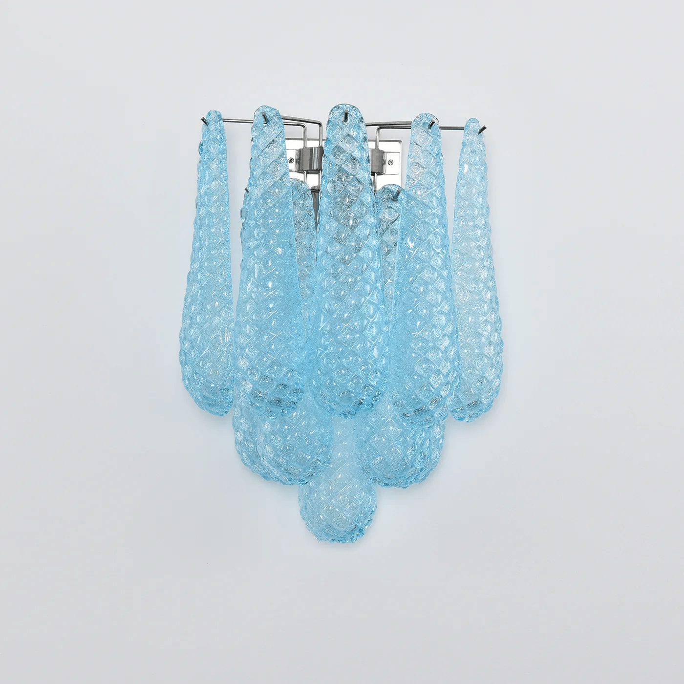 Aurora Wall Lamp Pink Teardrop Glass Floral Artistic - Letslighting
