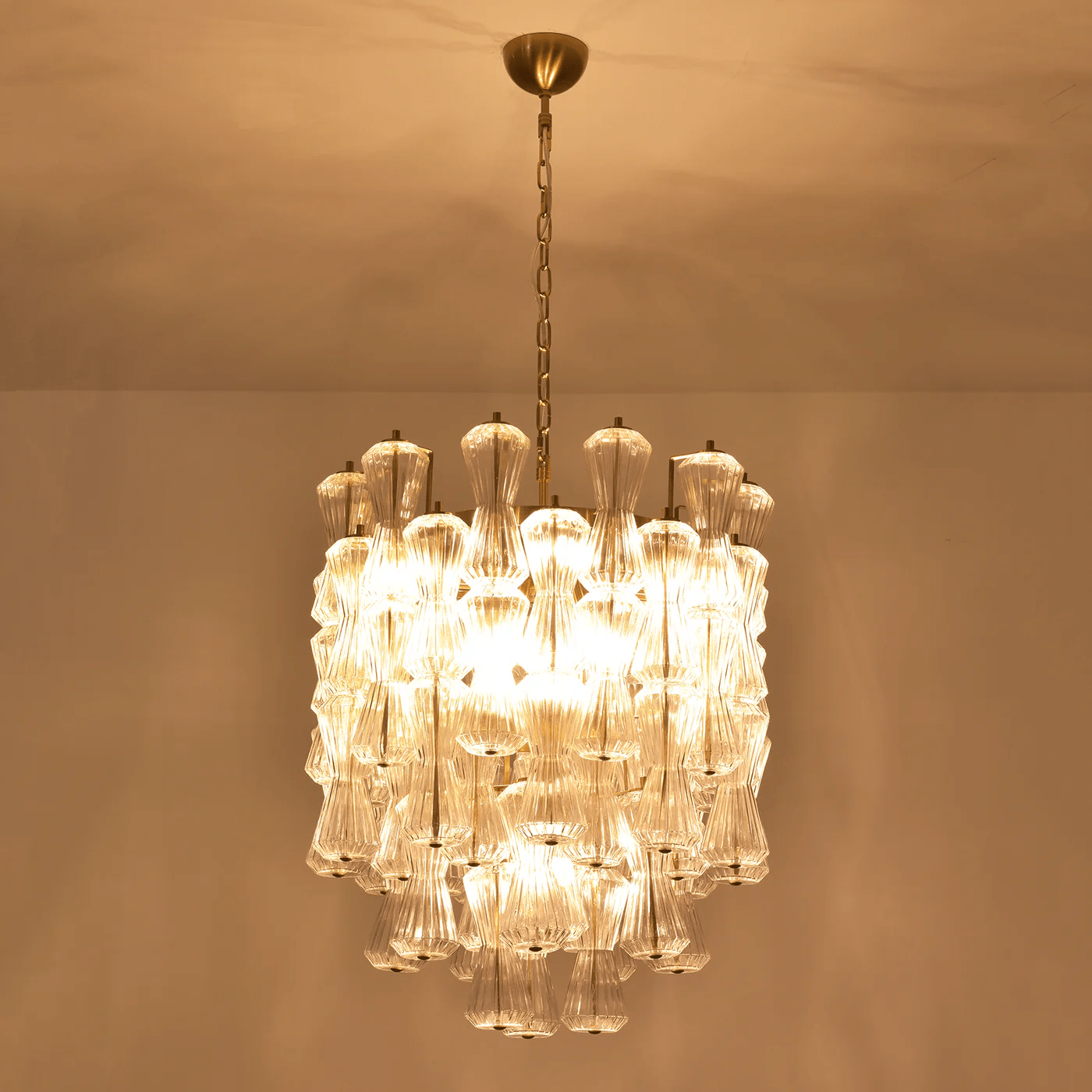 Aurora Chandelier Murano Glass Floral Cascade - Letslighting