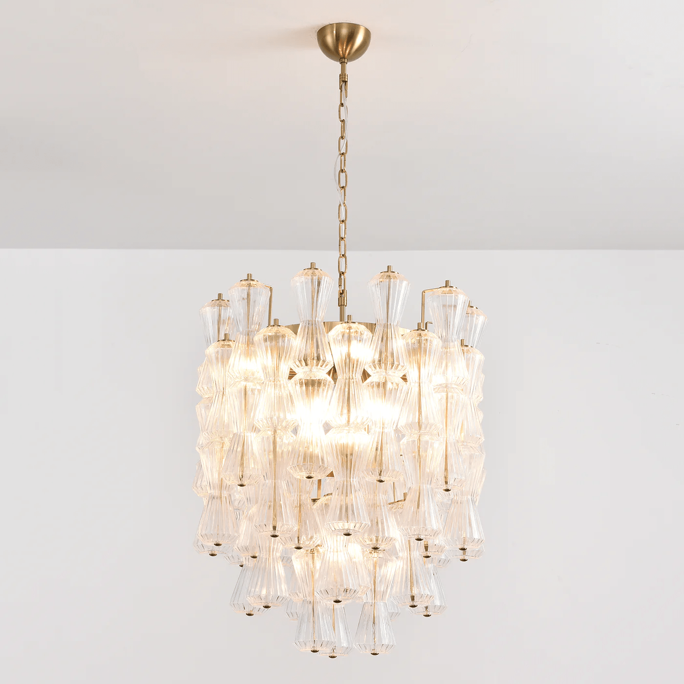 Aurora Chandelier Murano Glass Floral Cascade - Letslighting