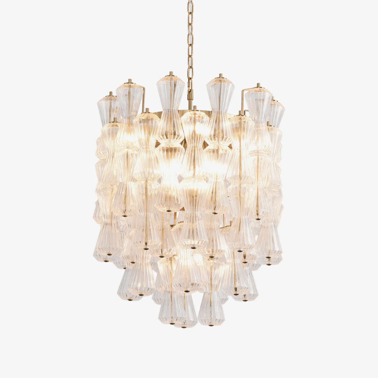 Aurora Chandelier Murano Glass Floral Cascade - Letslighting