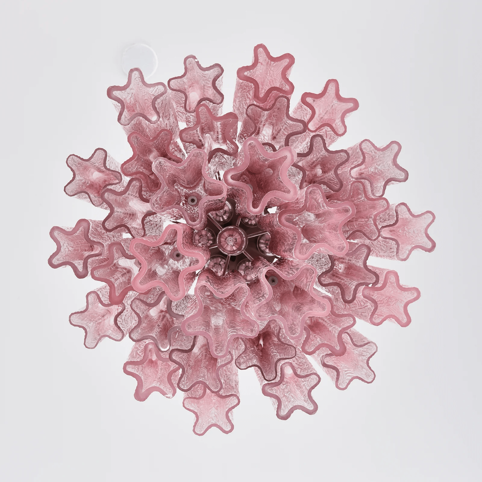 Aurora Chandelier Rose Gradient Murano Glass Tiered - Letslighting