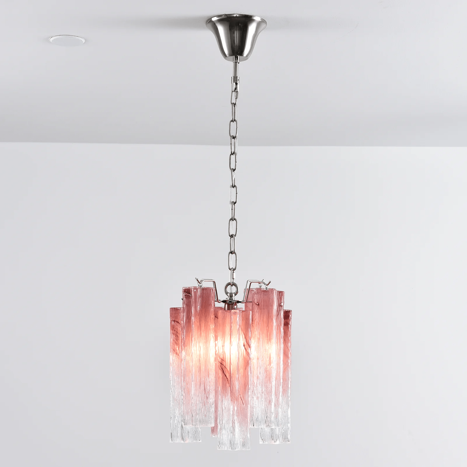 Aurora Chandelier Pink Gradient Murano Glass - Letslighting