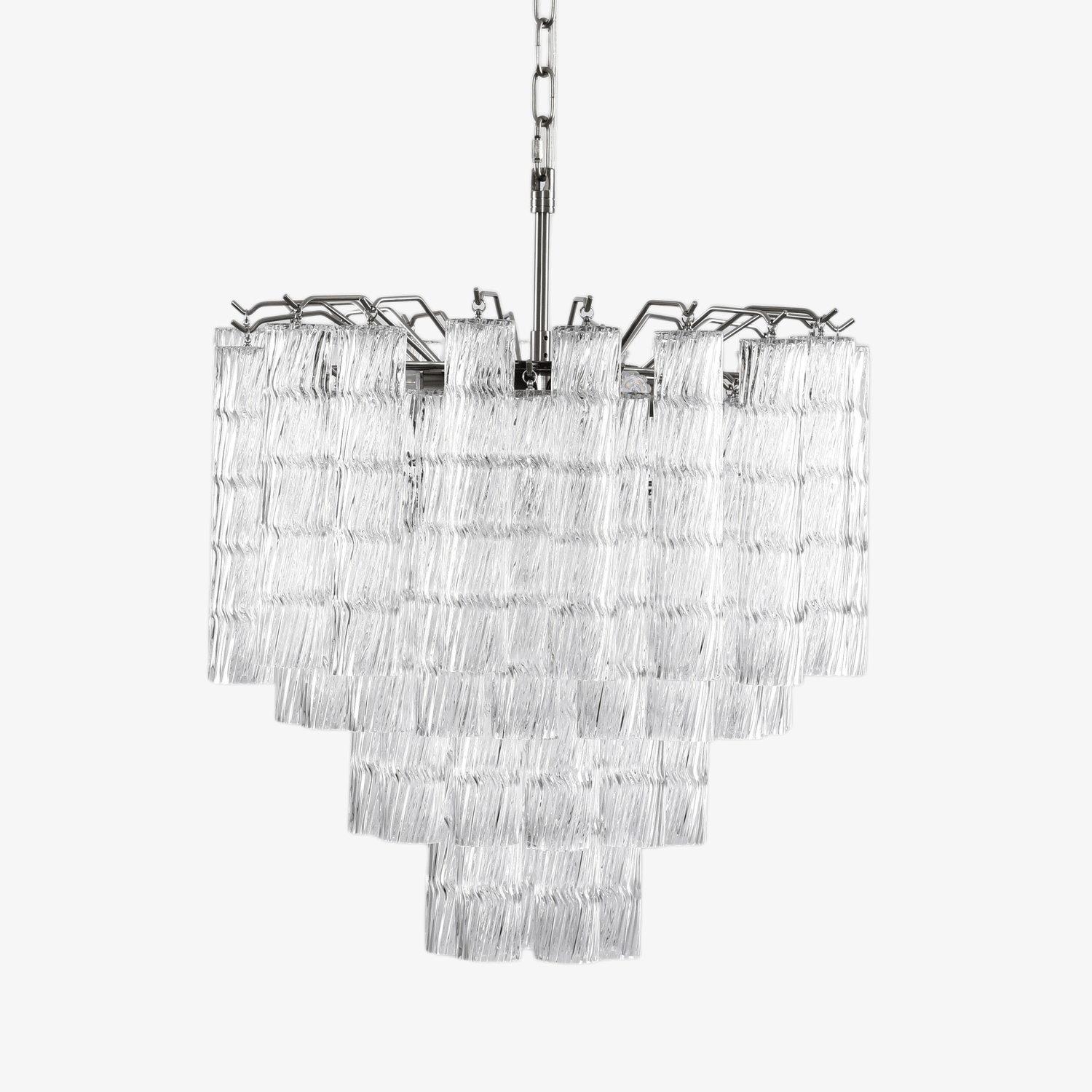 Aurora Chandelier Murano Glass Tiered Cascading Waves - Letslighting