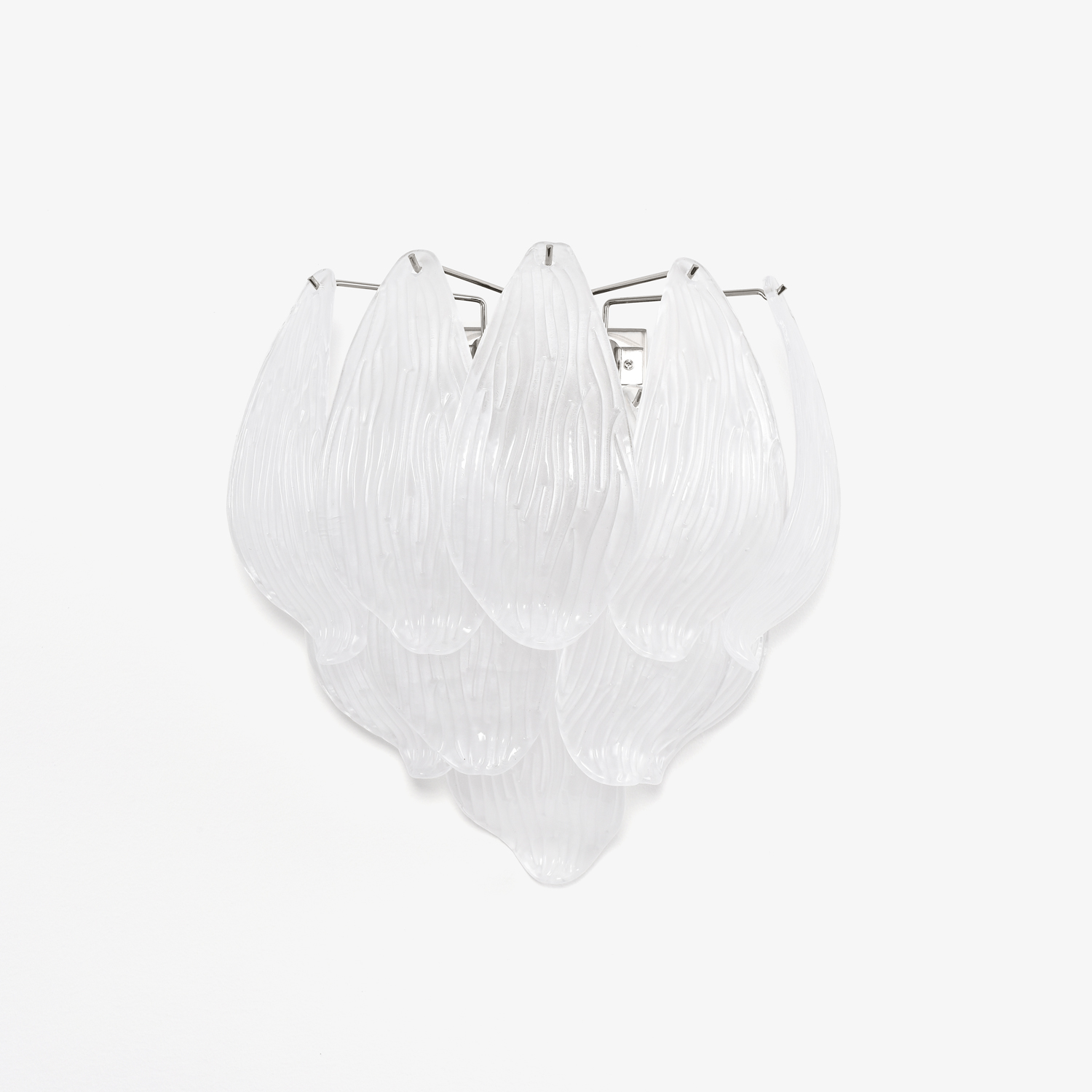 Aurora Wall Lamp Murano Glass Petal Frosted Cascading - Letslighting
