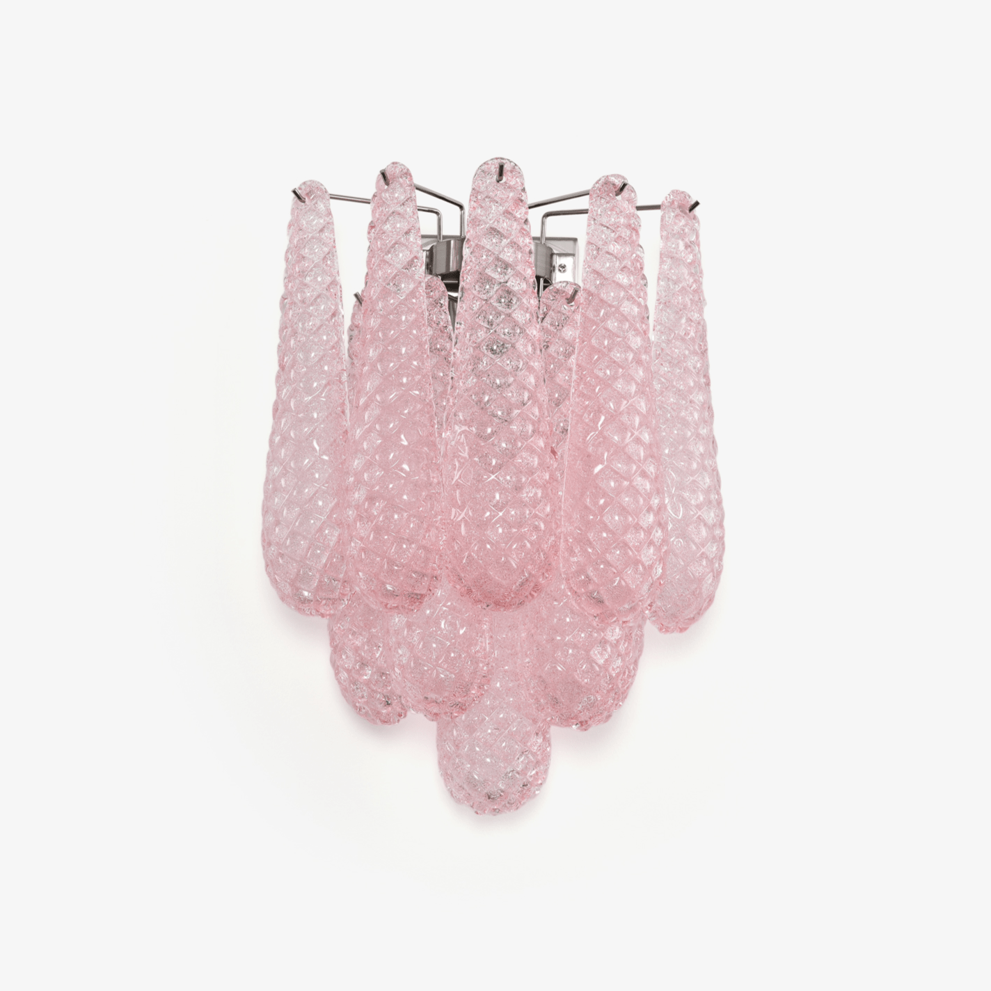 Aurora Wall Lamp Pink Teardrop Glass Floral Artistic - Letslighting