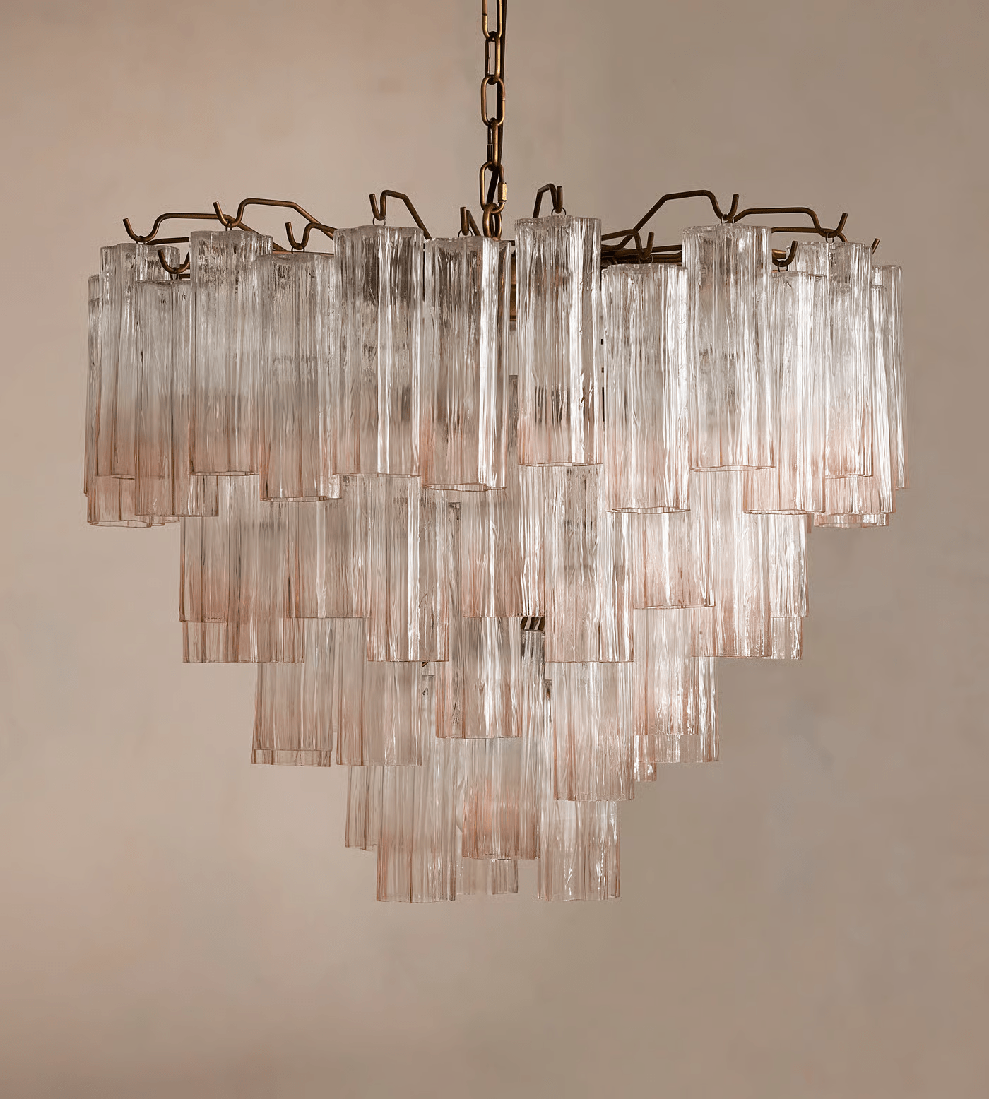 Aurora Chandelier Murano Glass Tiered Green - Letslighting