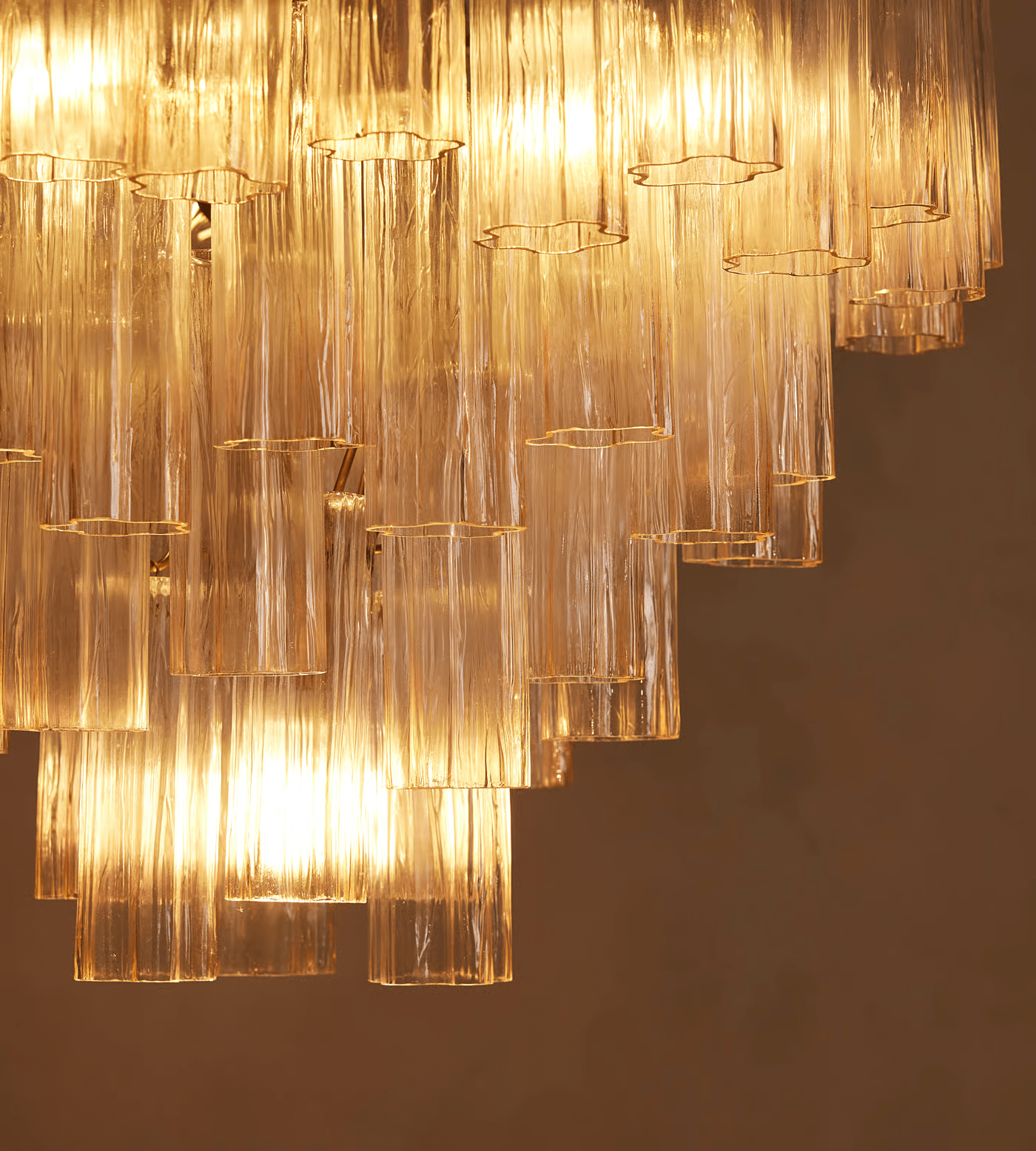 Aurora Chandelier Murano Glass Tiered Green - Letslighting
