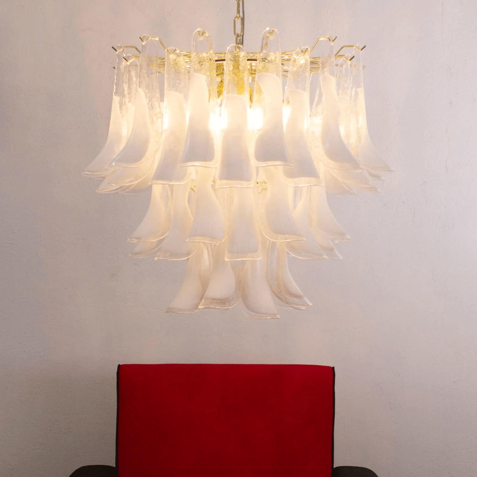 Aurora Chandelier Murano Glass Tiered Italian - Letslighting