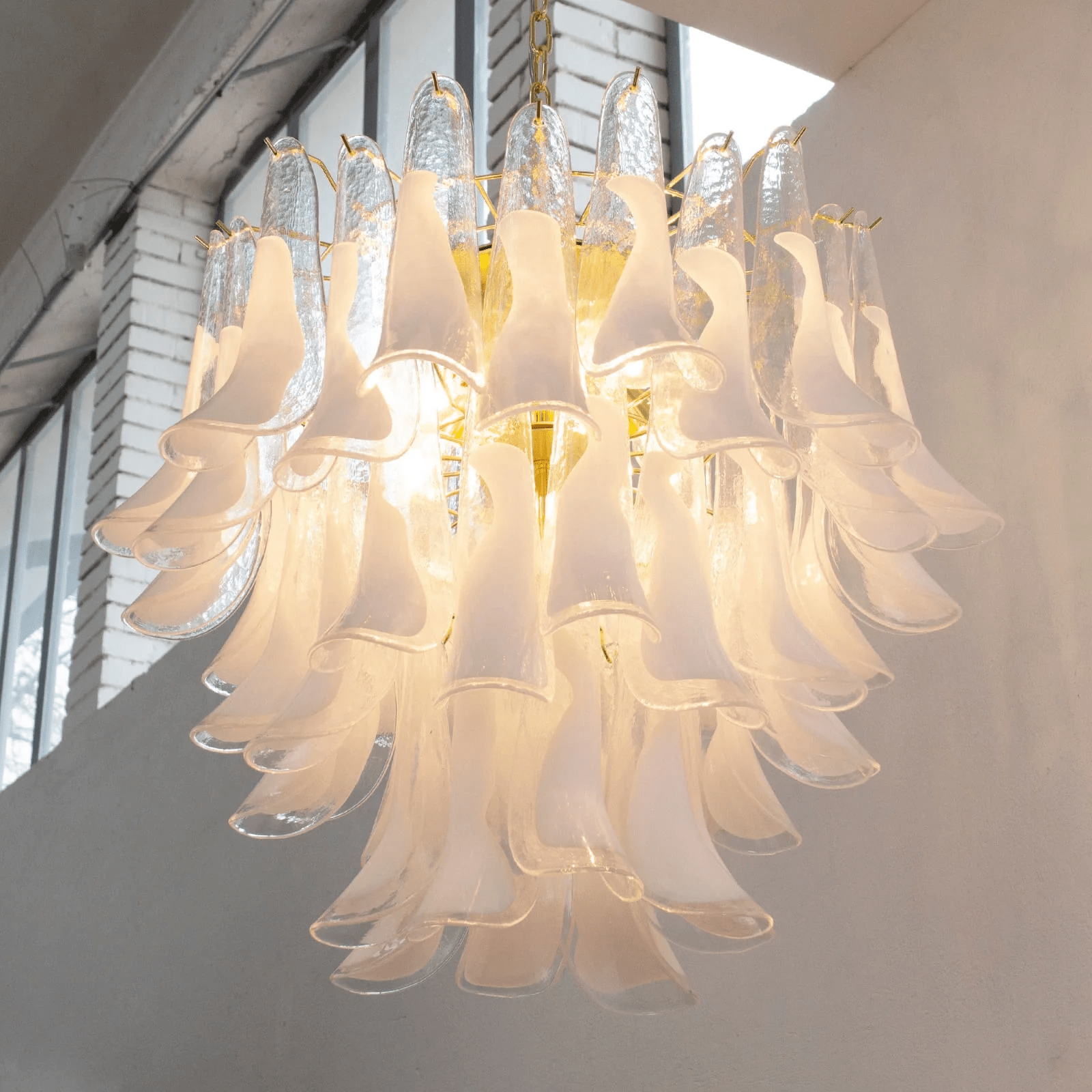 Aurora Chandelier Murano Glass Tiered Italian - Letslighting