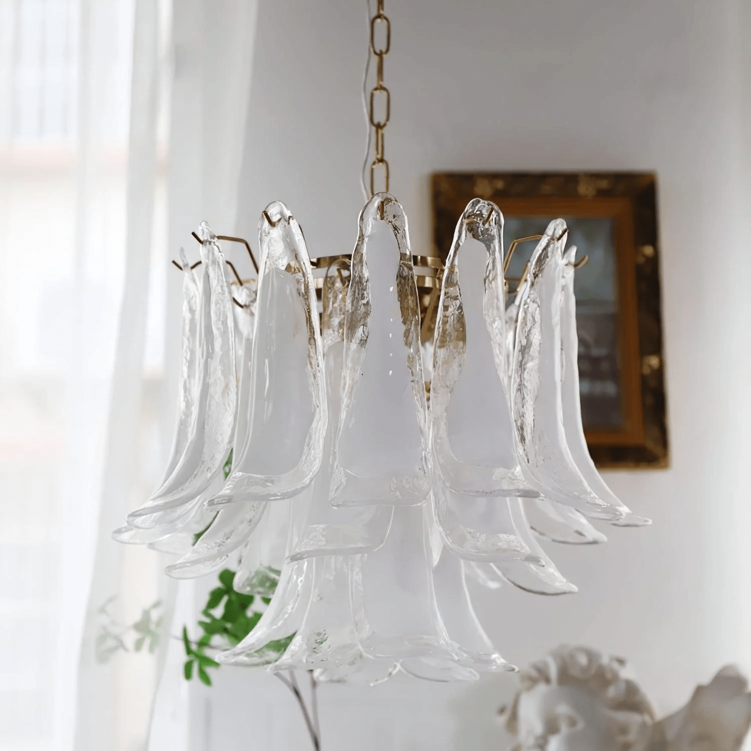 Aurora Chandelier Murano Glass Tiered Italian - Letslighting