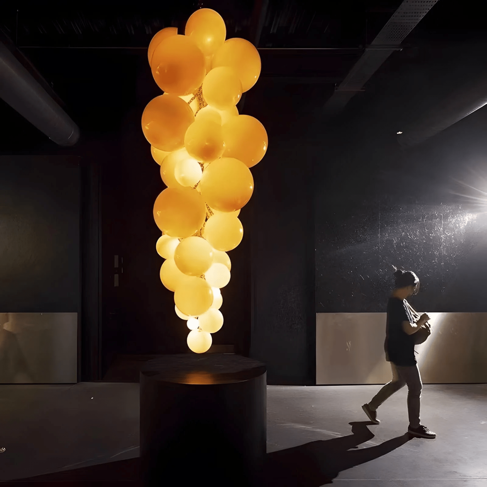 Aurora Chandelier En Verre De Murano Grappes De Raisins Art Déco - Neutralighting