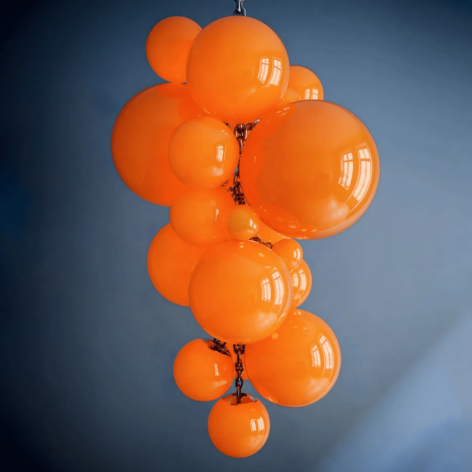 Aurora Chandelier En Verre De Murano Grappes De Raisins Art Déco - Neutralighting