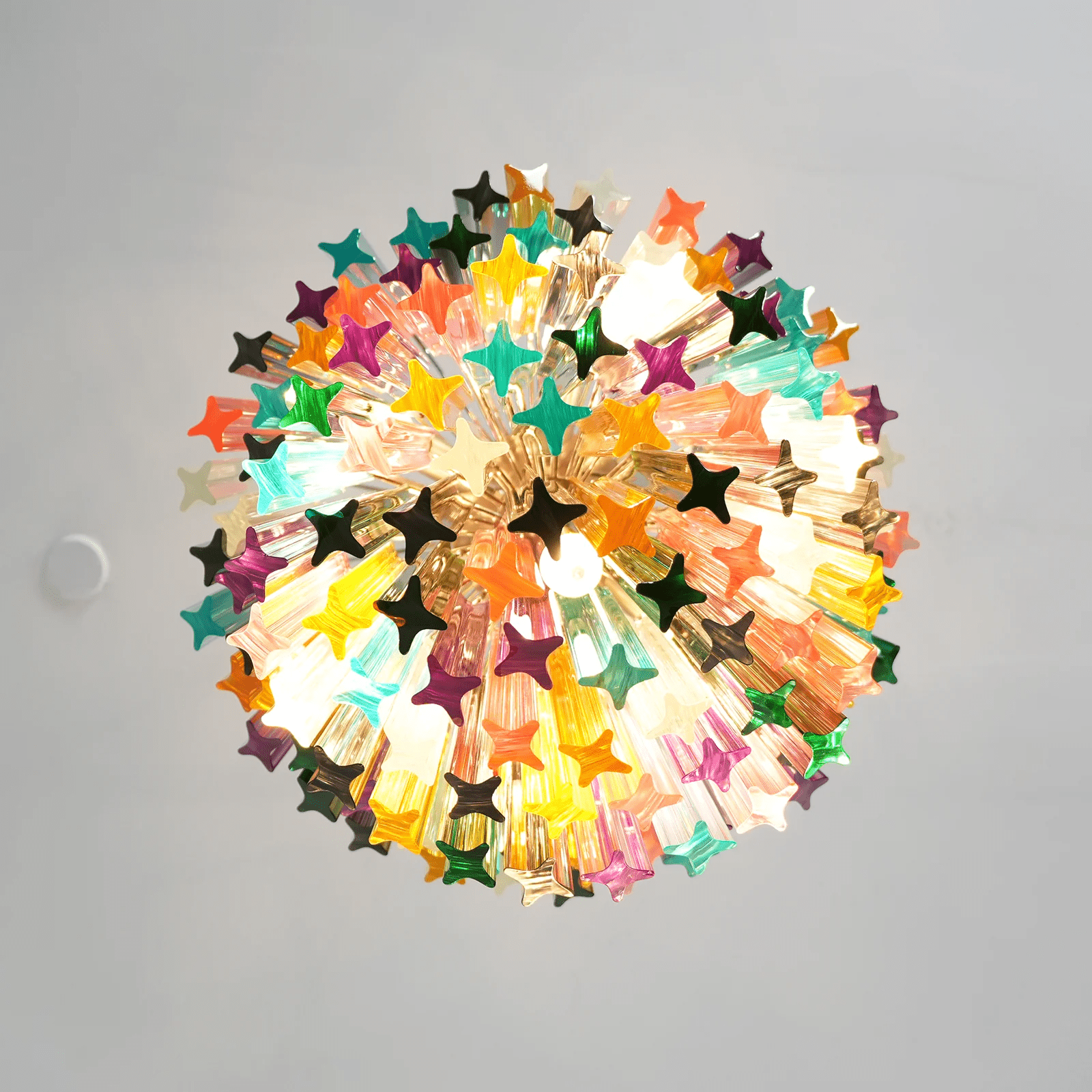 Aurora Chandelier Murano Glass Colorful Prism - Letslighting