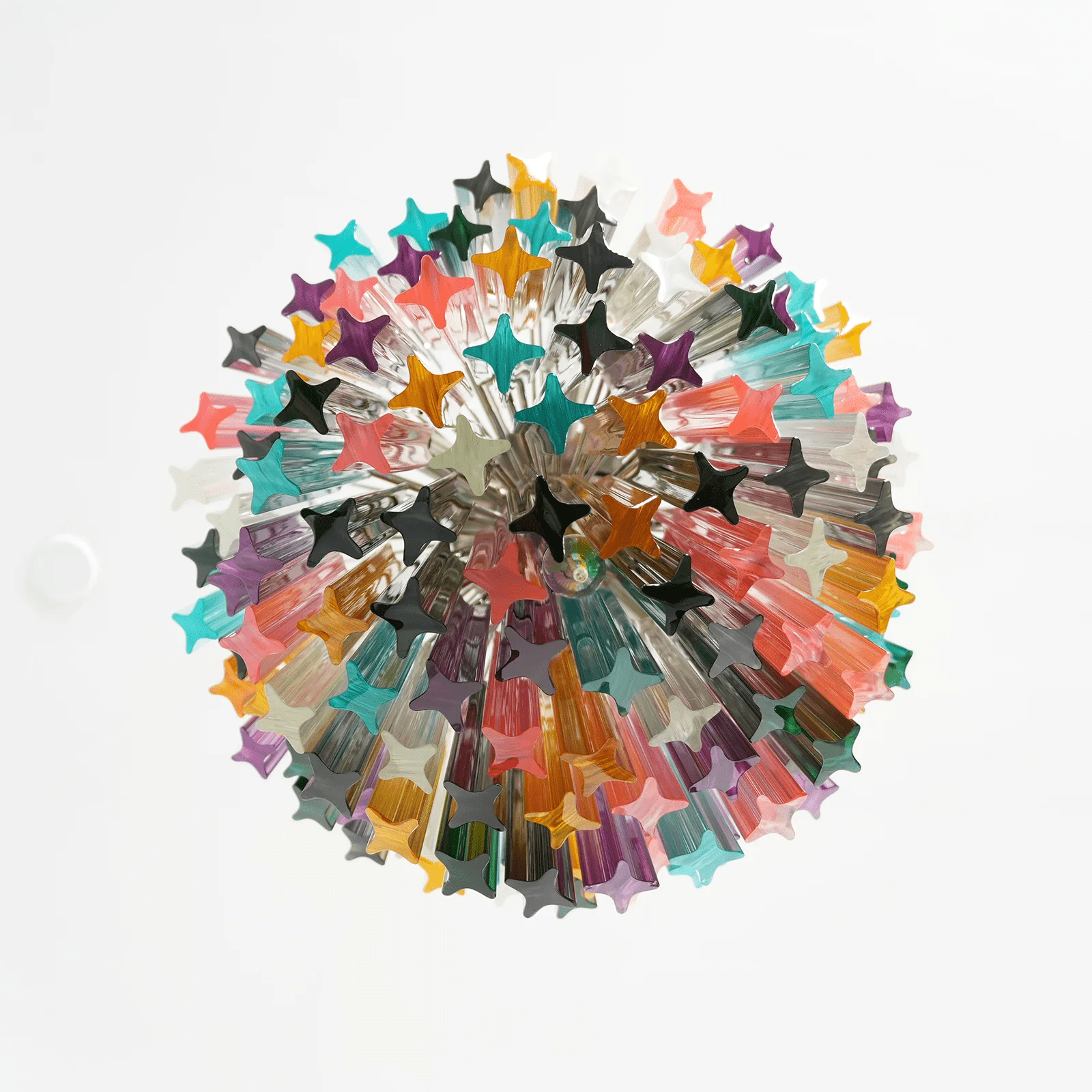 Aurora Chandelier Murano Glass Colorful Prism - Letslighting