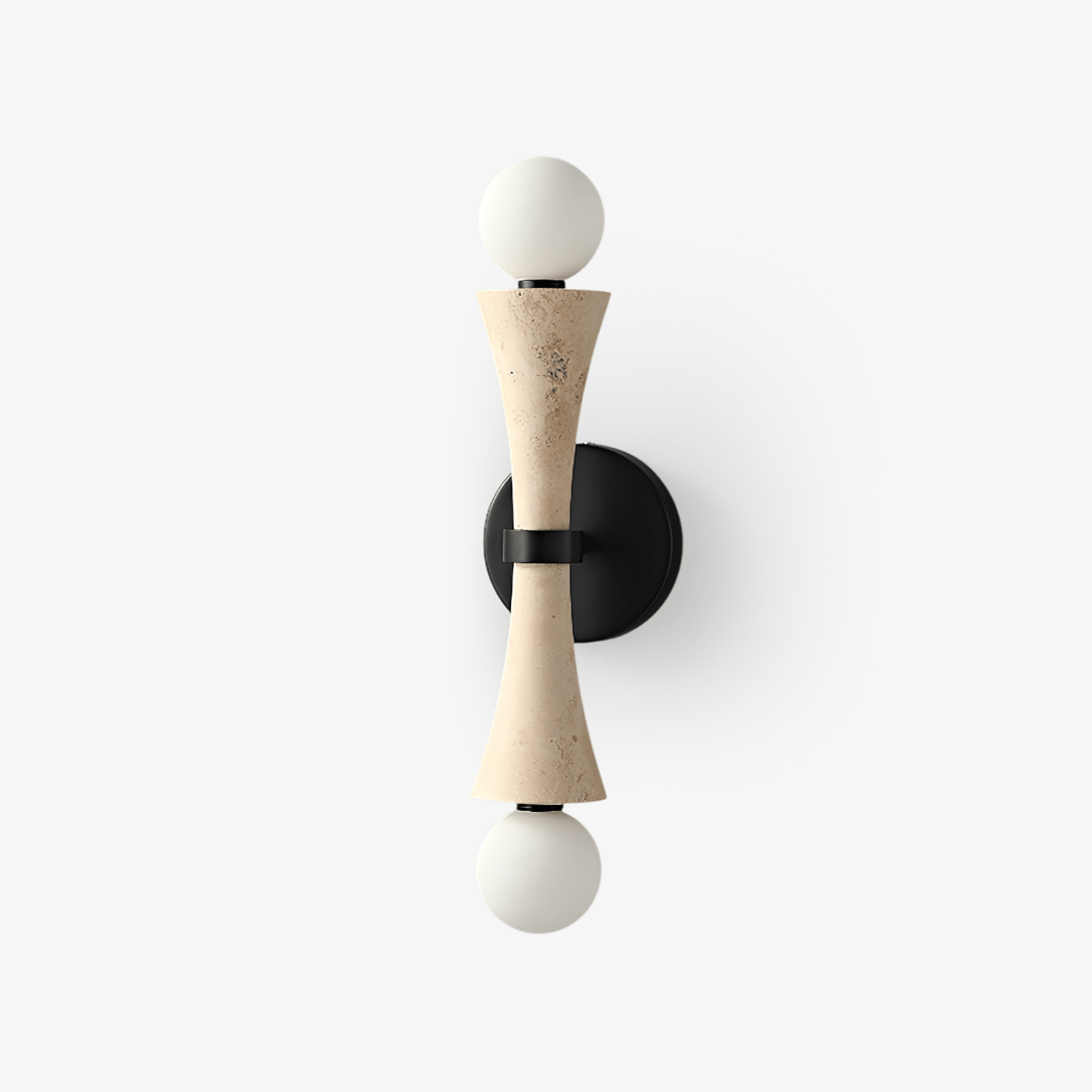 Oloriel Applique Murale Sculpturale en Travertin Élégante - Neutralighting