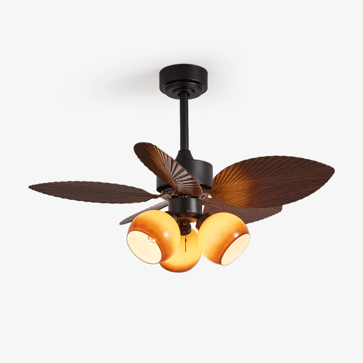 Ventilateur de Plafond Corvella Bois Vintage avec Lumière - Neutralighting