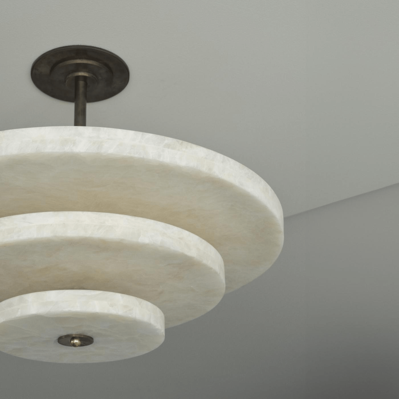 Liora Minimalist Alabaster Pendant Light Chandelier - Letslighting