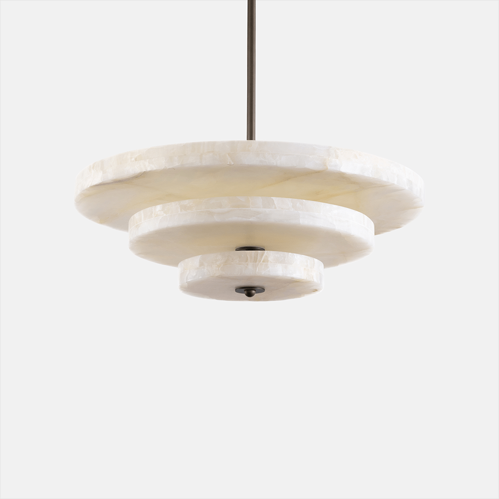 Liora Minimalist Alabaster Pendant Light Chandelier - Letslighting