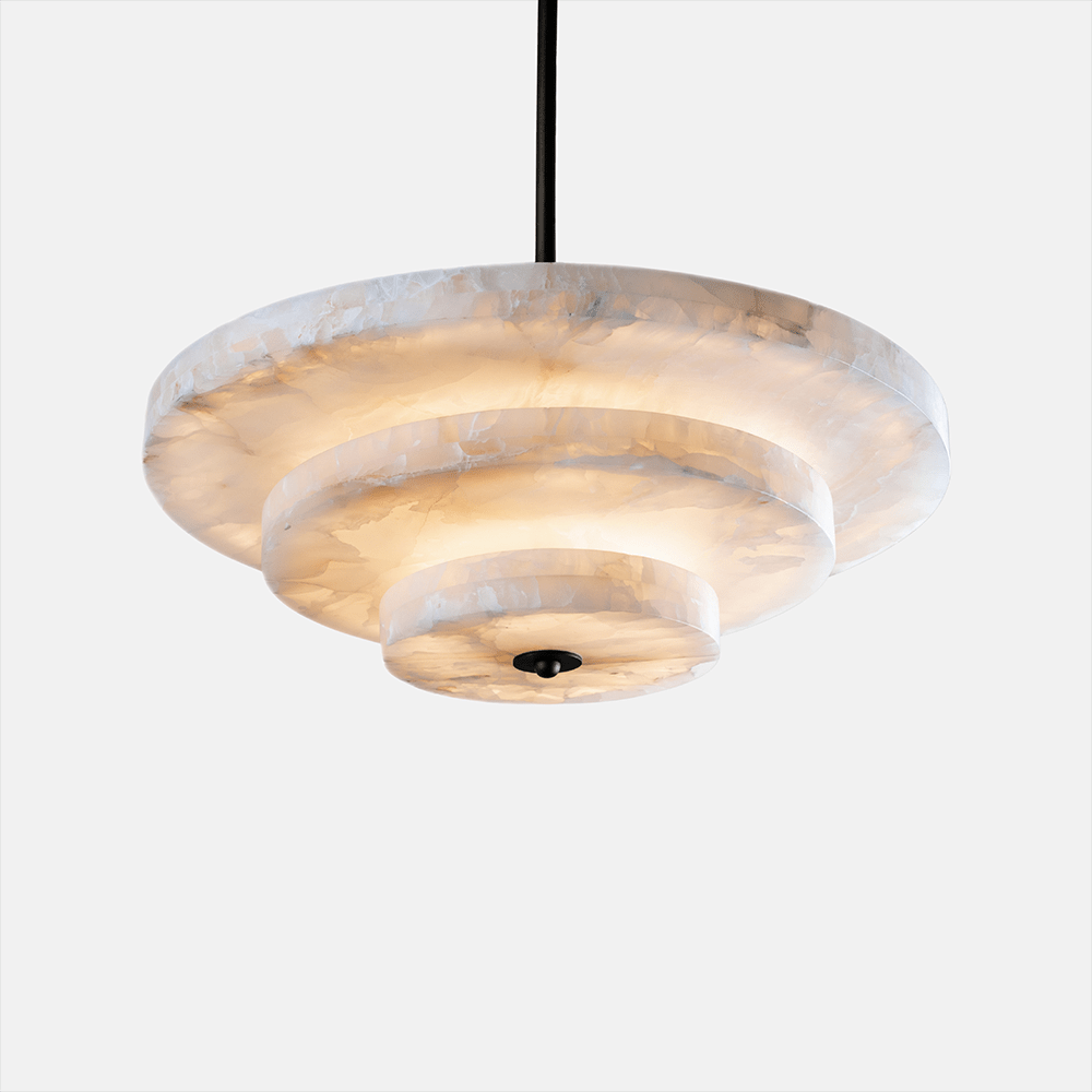 Liora Minimalist Alabaster Pendant Light Chandelier - Letslighting