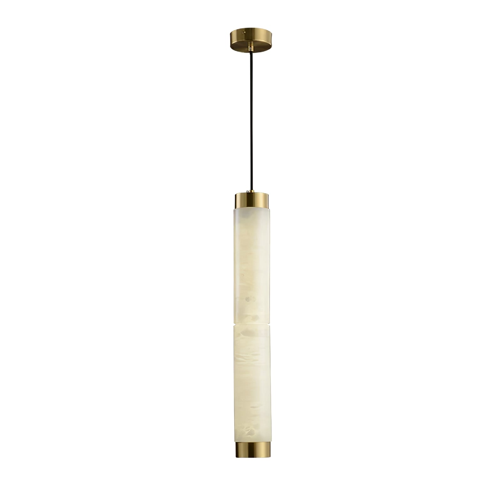 Lira Cylindrical Alabaster Pendant Light - Letslighting