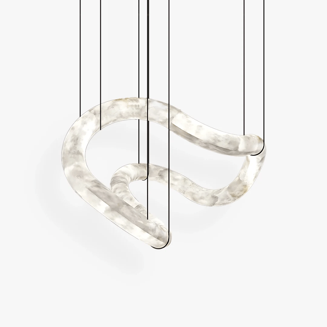 Erya Alabaster Pendant Light Chandelier - Neutralighting