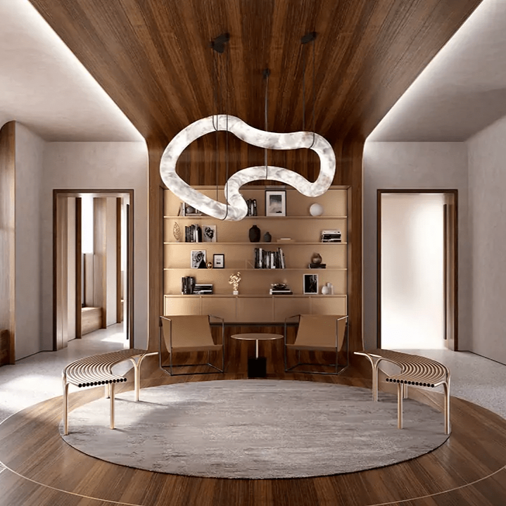 Erya Alabaster Pendant Light Chandelier - Neutralighting