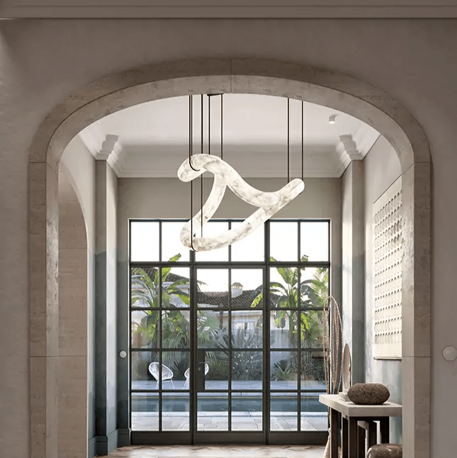 Erya Alabaster Pendant Light Chandelier - Neutralighting
