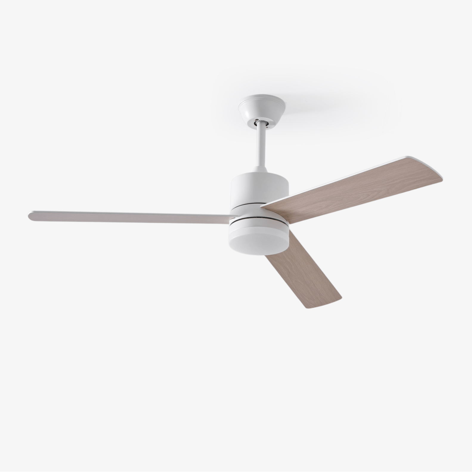 Plafonnier ventilateur Lennox Drift, vue d'ensemble avec les pales