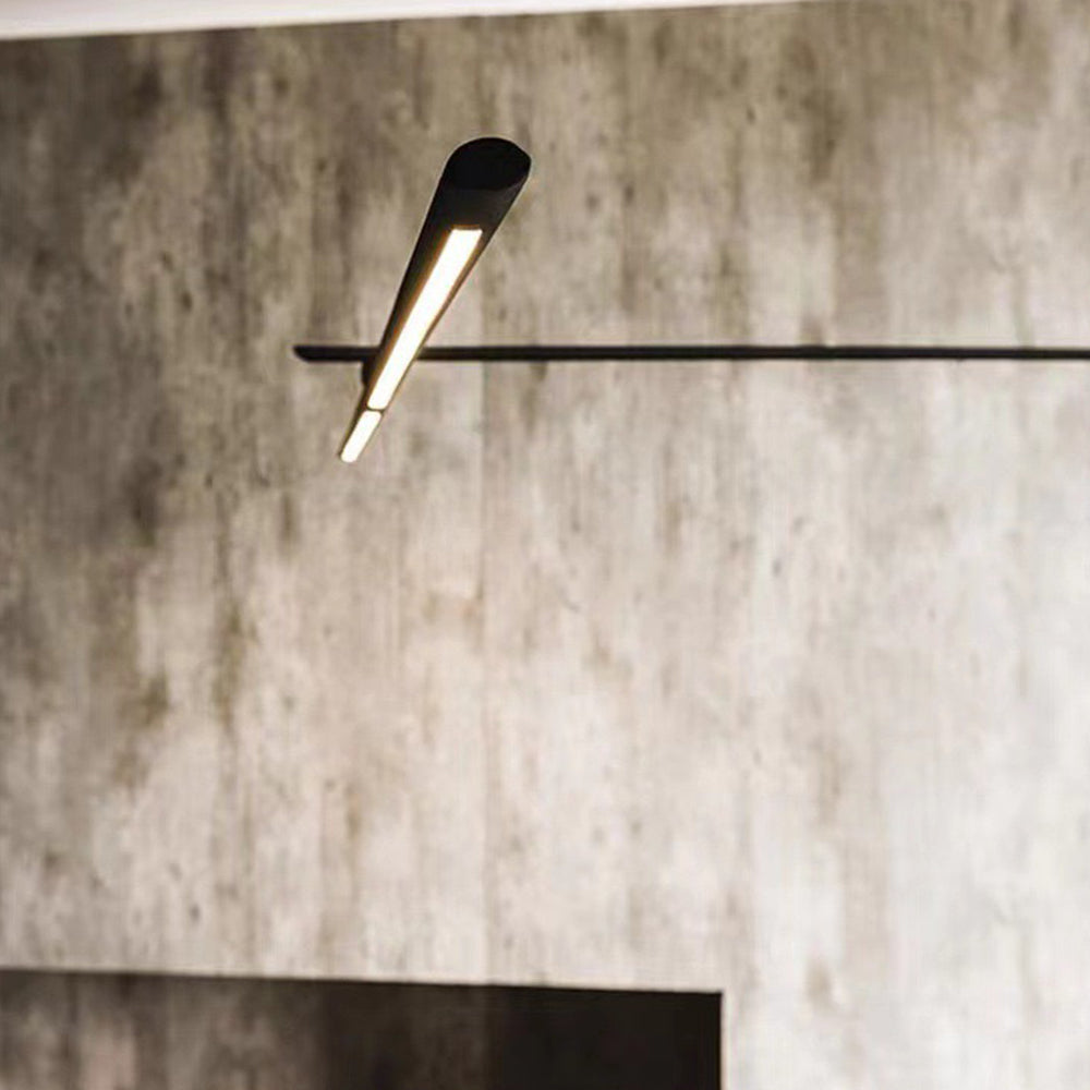 Ray Lampadaire Linéaire Simple, Métal, Noir, Salon/Chambre - Neutralighting