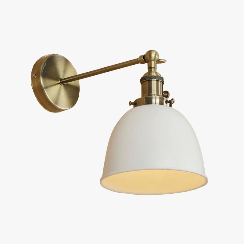 Epoch Applique Murale Rétro/Vintage, Métal, Noir/Blanc/Gris, Salon - Neutralighting