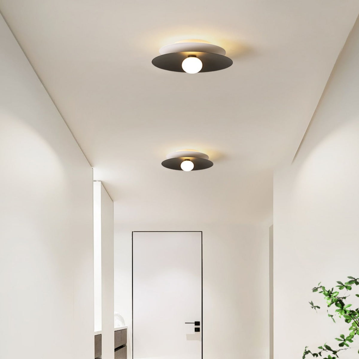 Arisha Moderne LED Plafonnier Blanc Rouge Noir Métal Cuisine Balcon
