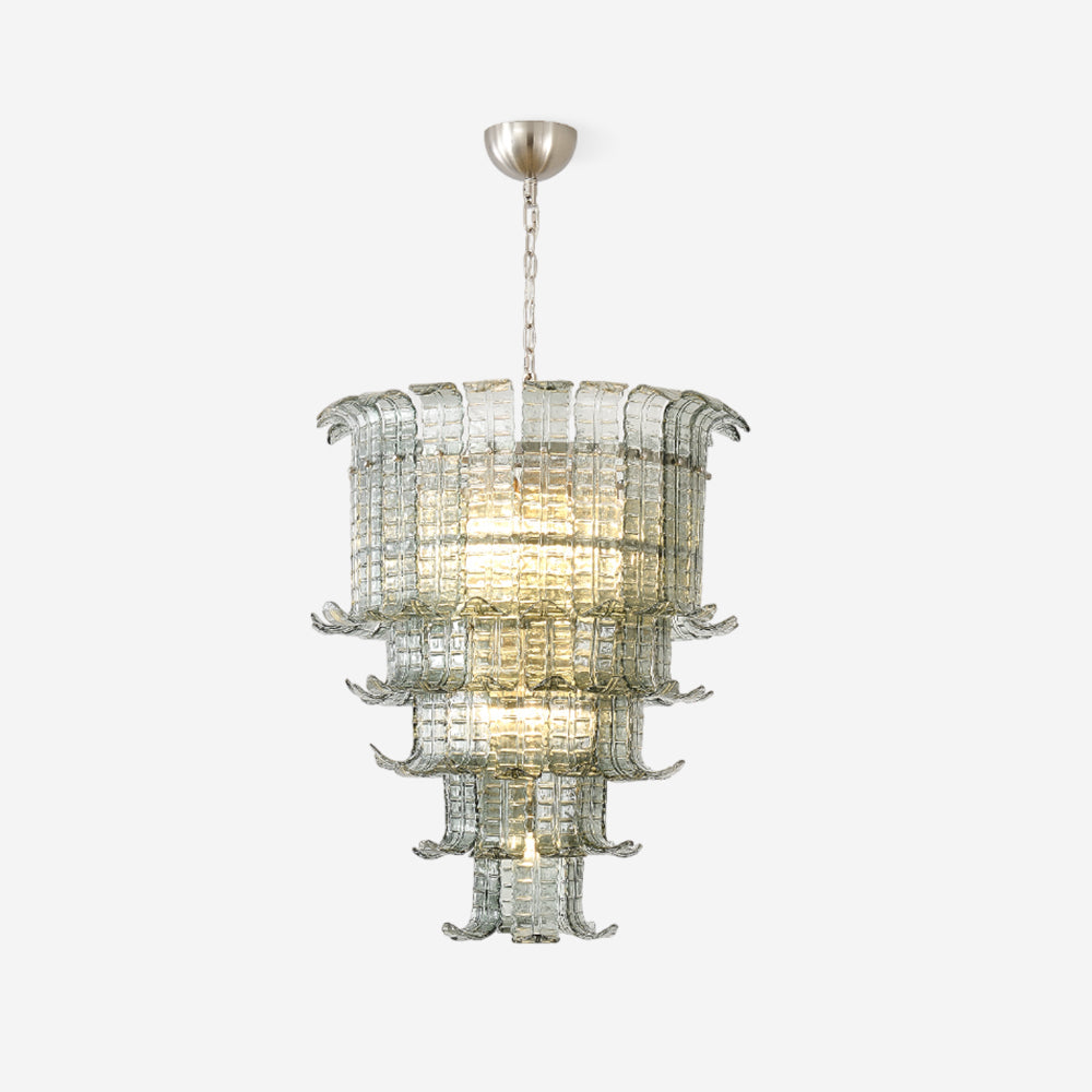 Brasher Lustre en Verre de Murano à Plusieurs Niveaux élégant - Neutralighting