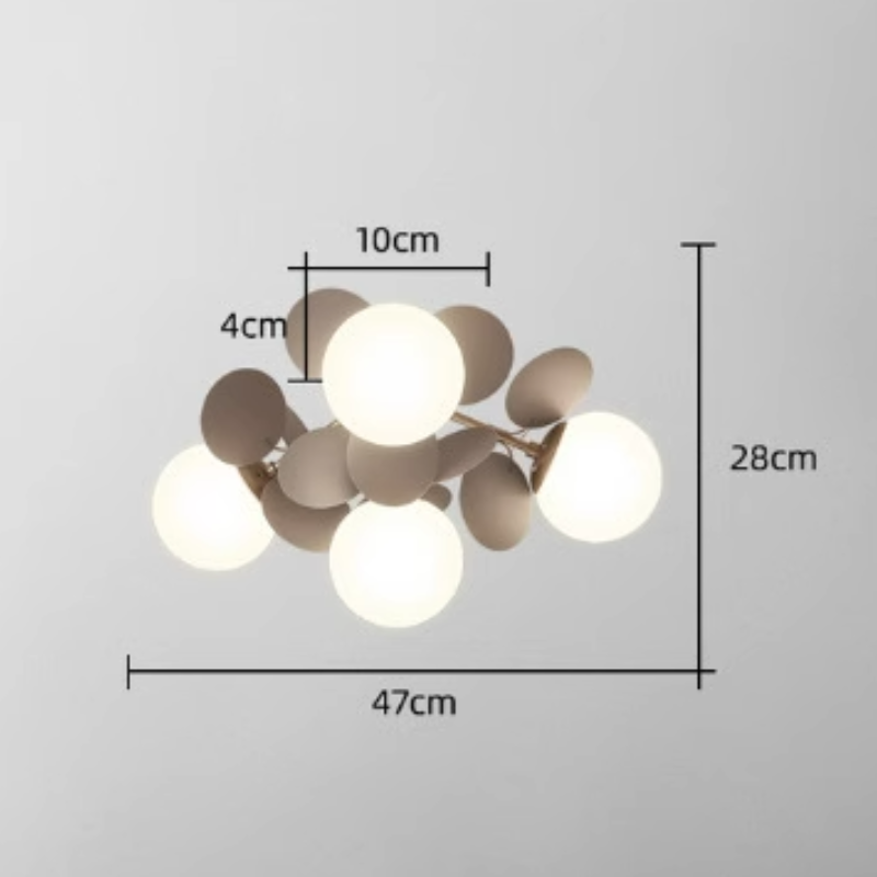 Nexen Plafonnier en forme de branche florale multicolore