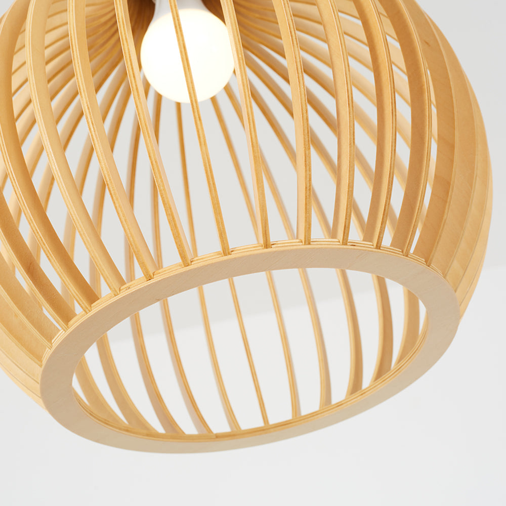 Inosa Suspension Design en Bois Sculpté Naturel Salle à Manger - Neutralighting