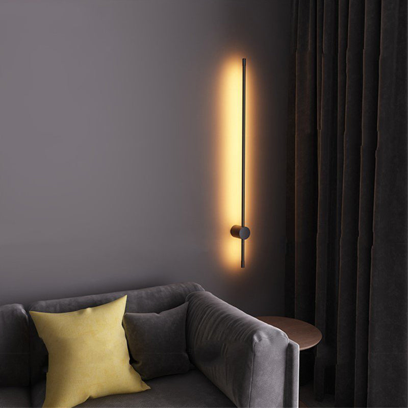Eonix Applique Murale d'Extérieur Minimaliste Linéaire LED. Métal. Noir. Jardin - Neutralighting