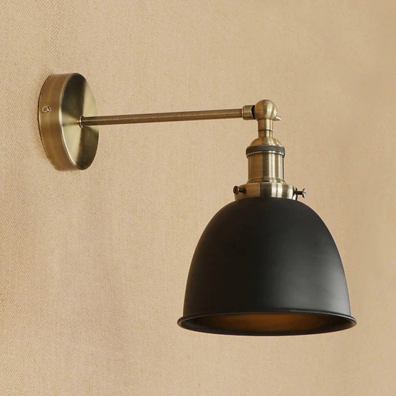 Epoch Applique Murale Rétro/Vintage, Métal, Noir/Blanc/Gris, Salon - Neutralighting